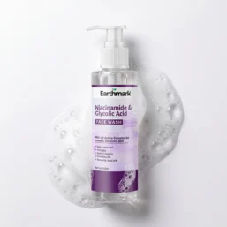 Earthmark Niacinamide & Glycolic Acid Face Wash – For Clear, Smooth & Oil-Free Skin (100 ml)